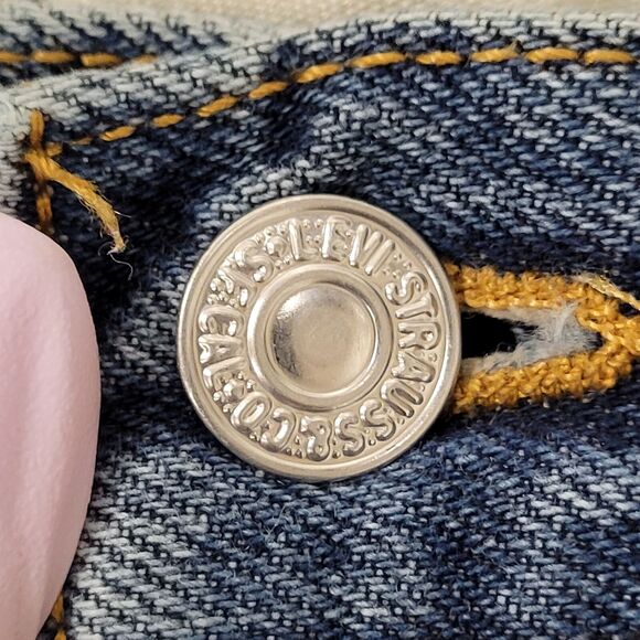 LEVIS 505 Jeans 32x28 (34x32) Blue Classic - Picture 6 of 16